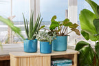 Elho Pflanztopf "The Ocean Collection" Rund - Atlantikblau, 14 Cm