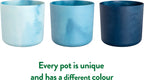 Elho Pflanztopf "The Ocean Collection" Rund - Atlantikblau, 14 Cm