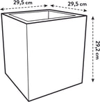 Elho Pflanztopf Vivo Next Quadrat - 30 Cm, Living Schwarz