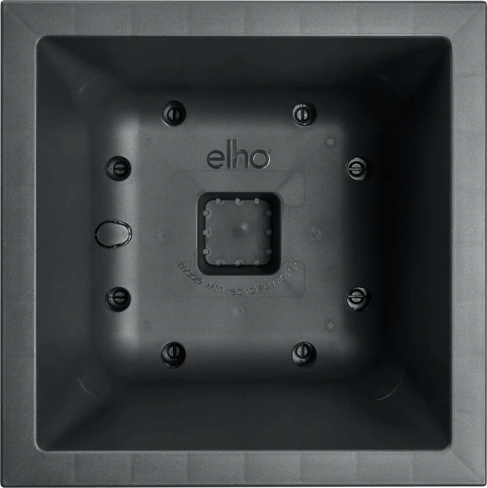 Elho Pflanztopf Vivo Next Quadrat - 30 Cm, Living Schwarz