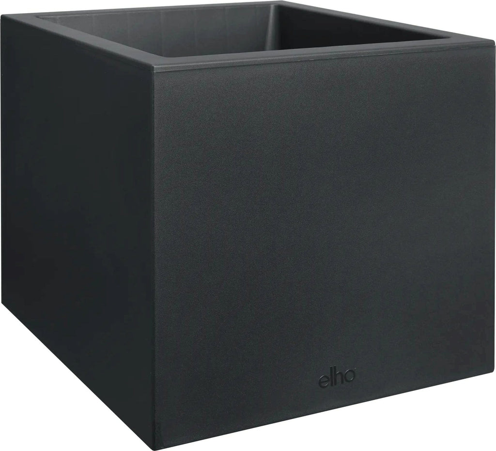 Elho Pflanztopf Vivo Next Quadrat - 40 Cm, Living Schwarz