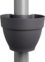 Elho Regenfallrohrpflanzgefäß Vibia Campana 22cm, Anthrazit
