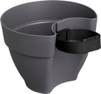 Elho Regenfallrohrpflanzgefäß Vibia Campana 22cm, Anthrazit