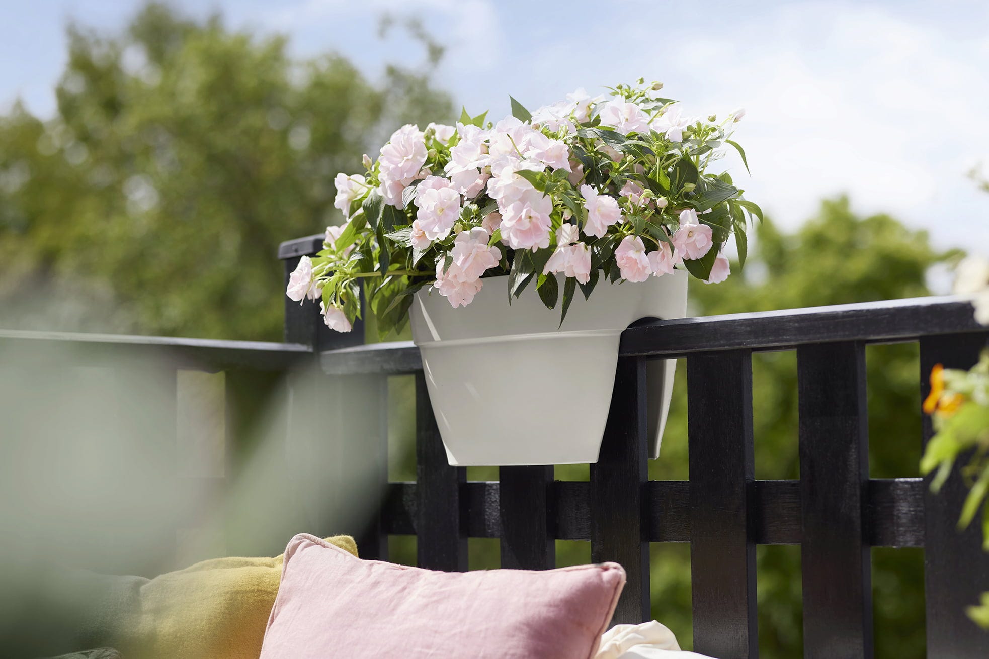 Elho Vibia Campana Flower Bridge 40 Cm, Pistazien Grün