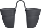 Elho Vibia Campana Flower Twin 21 Cm, Anthrazit
