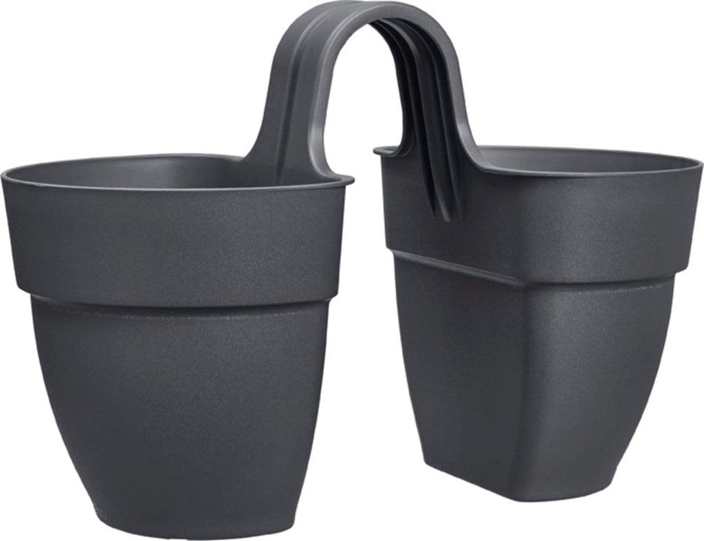 Elho Vibia Campana Flower Twin 21 Cm, Anthrazit