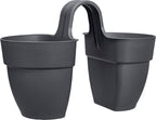 Elho Vibia Campana Flower Twin 21 Cm, Anthrazit