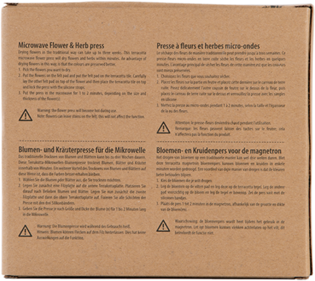 ESSCHERT DESIGN Blumen- & Kräuterpresse Mikrowelle