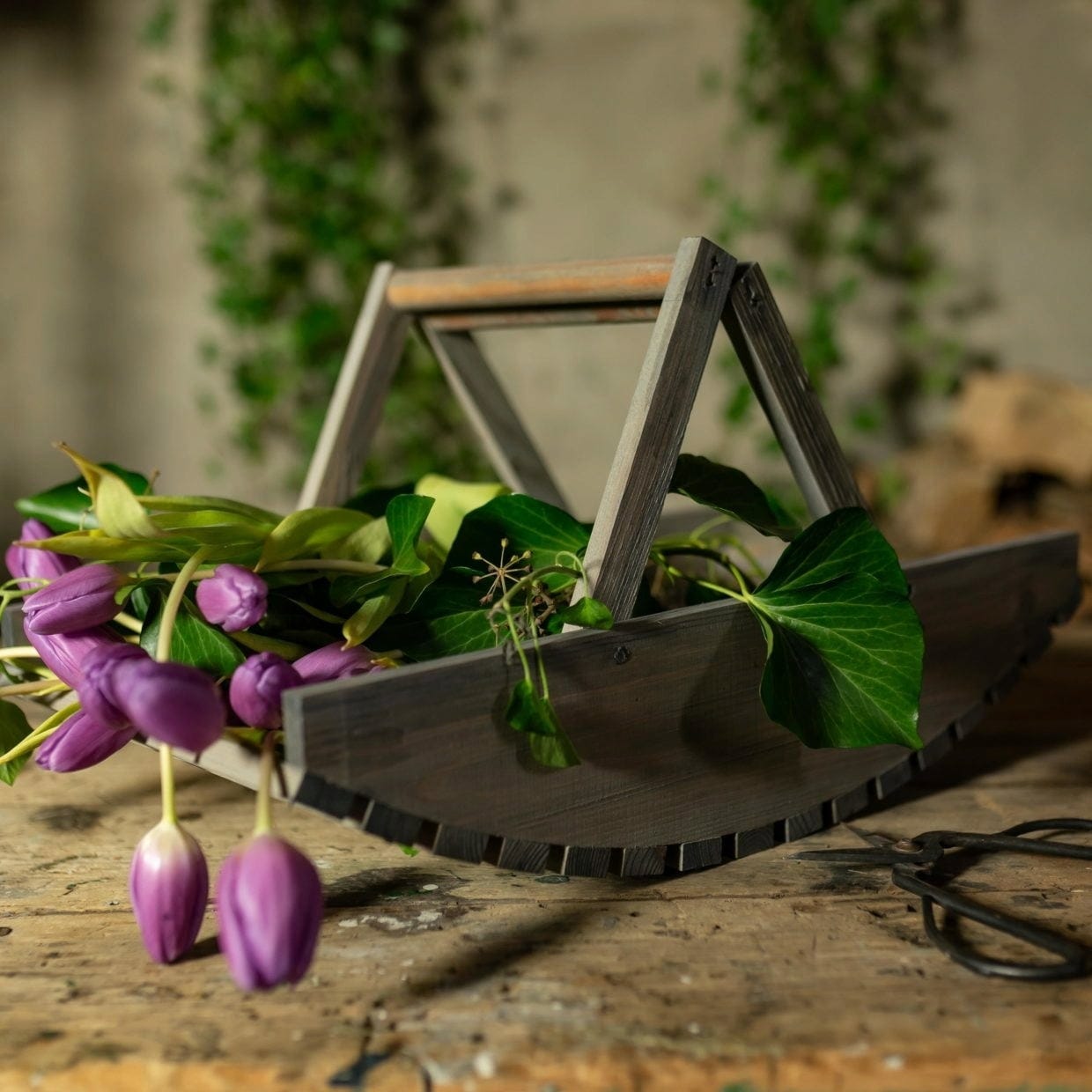 ESSCHERT DESIGN Blumenpflückkorb Aus Holz
