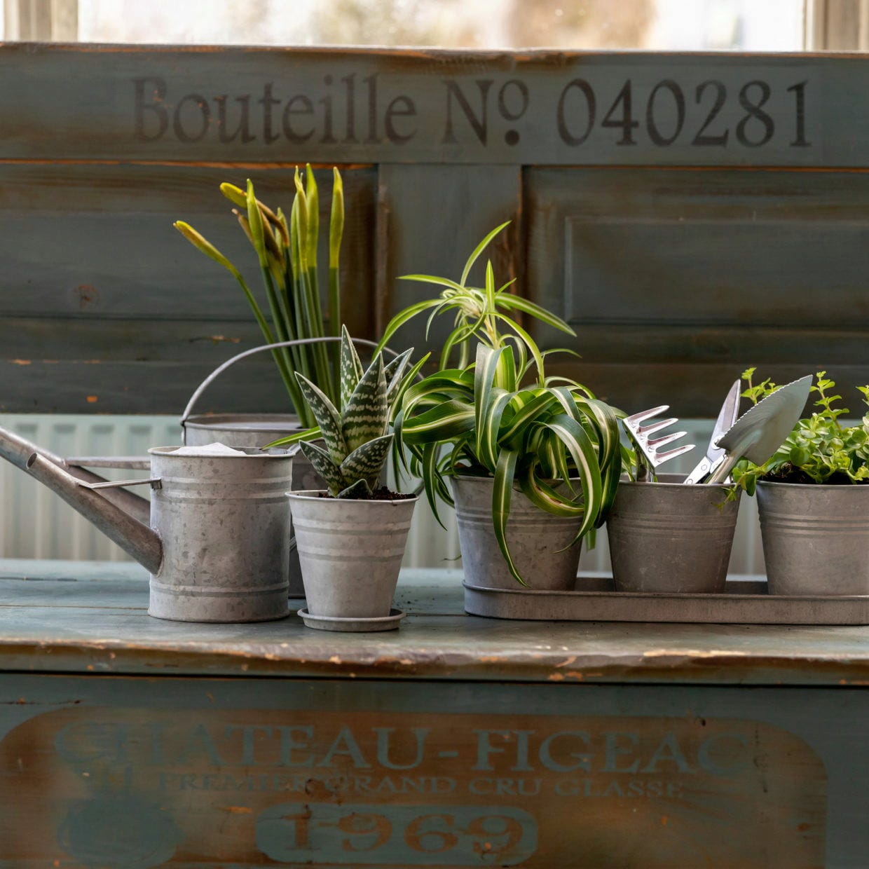 ESSCHERT DESIGN Blumentopf - Altzink, M