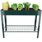 ESSCHERT DESIGN Hochbeet Metall Mit Ablage Grün S