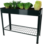 ESSCHERT DESIGN Hochbeet Metall Mit Ablage Grün S