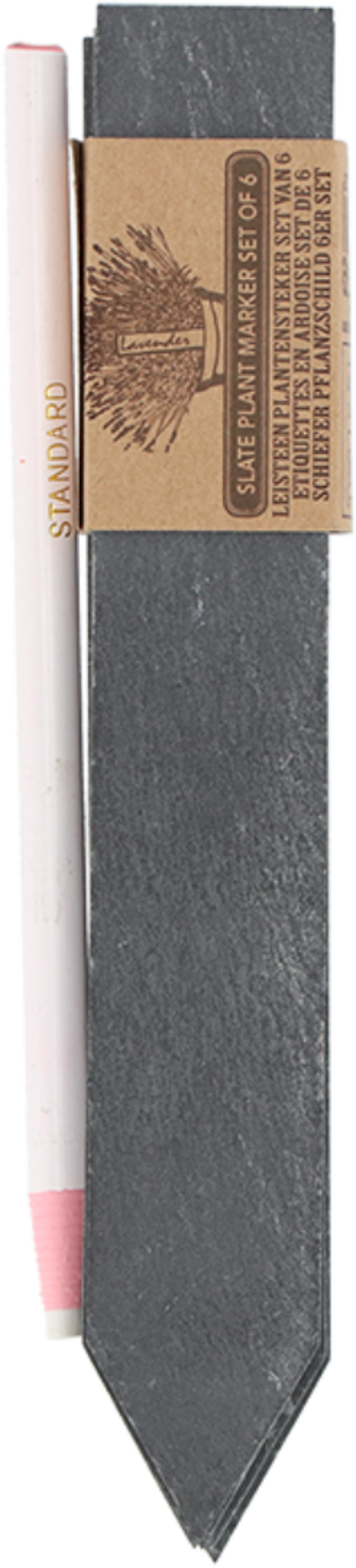ESSCHERT DESIGN Schiefer Pflanzschild 6er Set