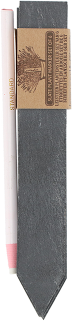 ESSCHERT DESIGN Schiefer Pflanzschild 6er Set