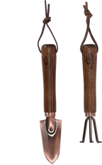 ESSCHERT DESIGN Verkupferte Minitools Schippe/Harke