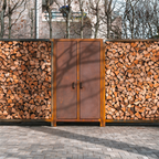 Holzaufbewahrung Mit Türen