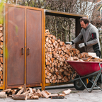  Holzaufbewahrung Mit Türen