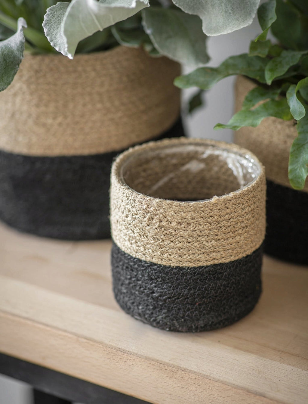  3er Set Jute Töpfe
