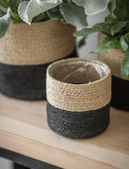  3er Set Jute Töpfe