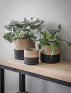  3er Set Jute Töpfe