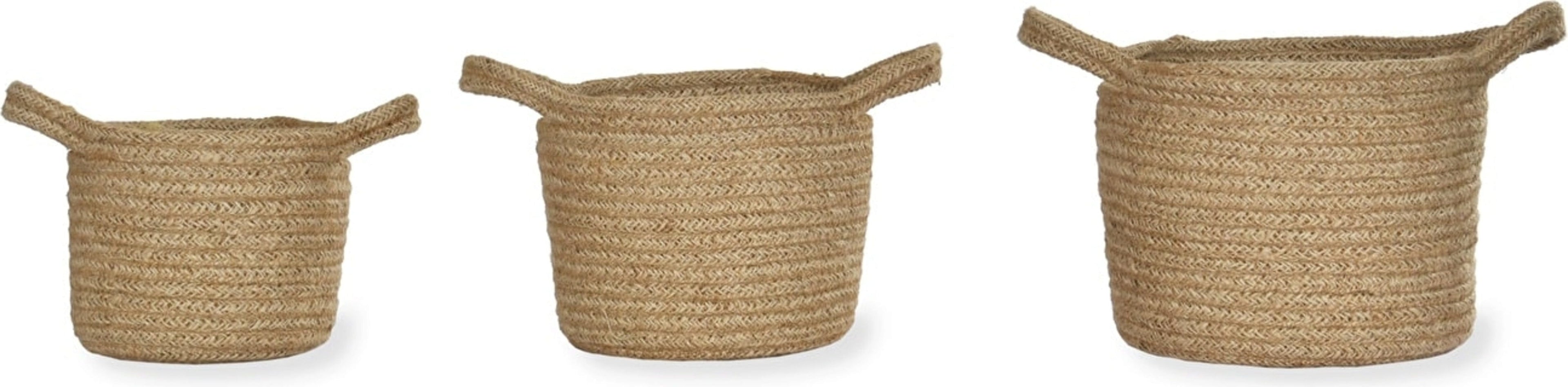  Gewebte Pflanzentöpfe 3er Set