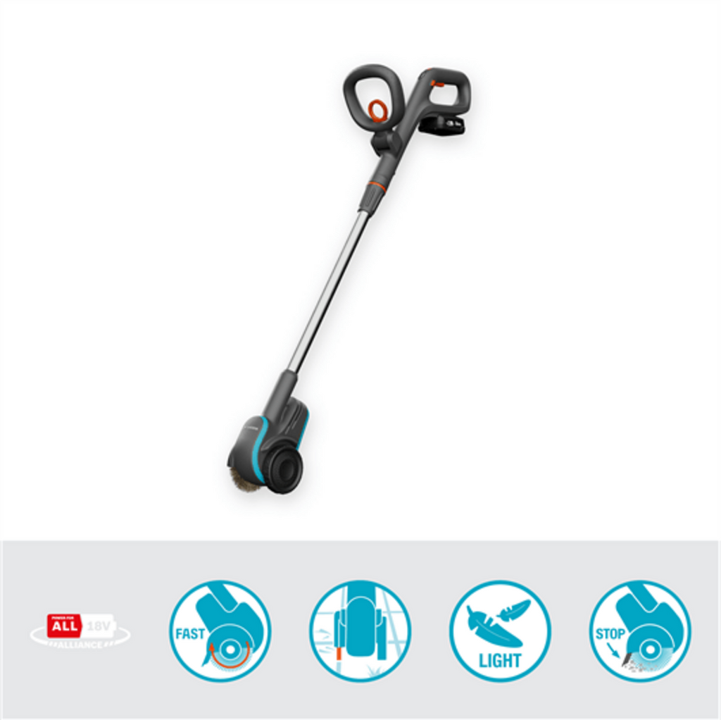 Gardena Akku-Fugenbürste EasyWeed Ready-To-Use Set