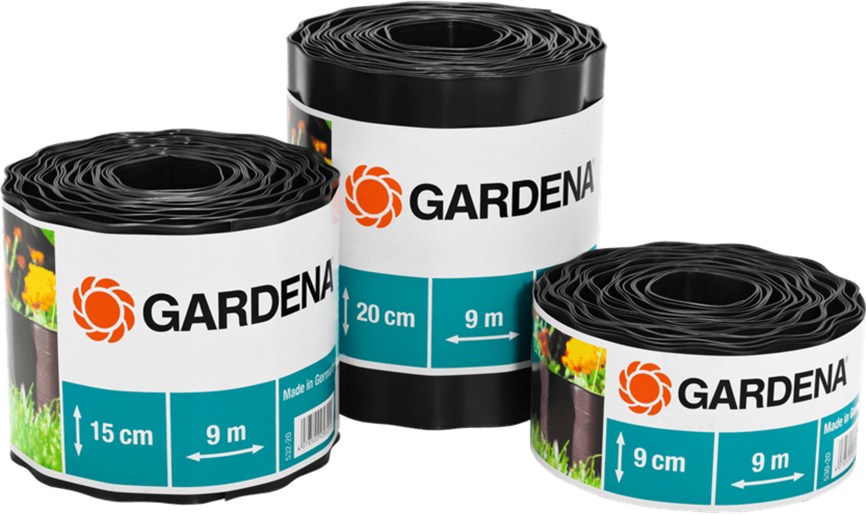 Gardena Beeteinfassung Braun, H 15cm/L 9m