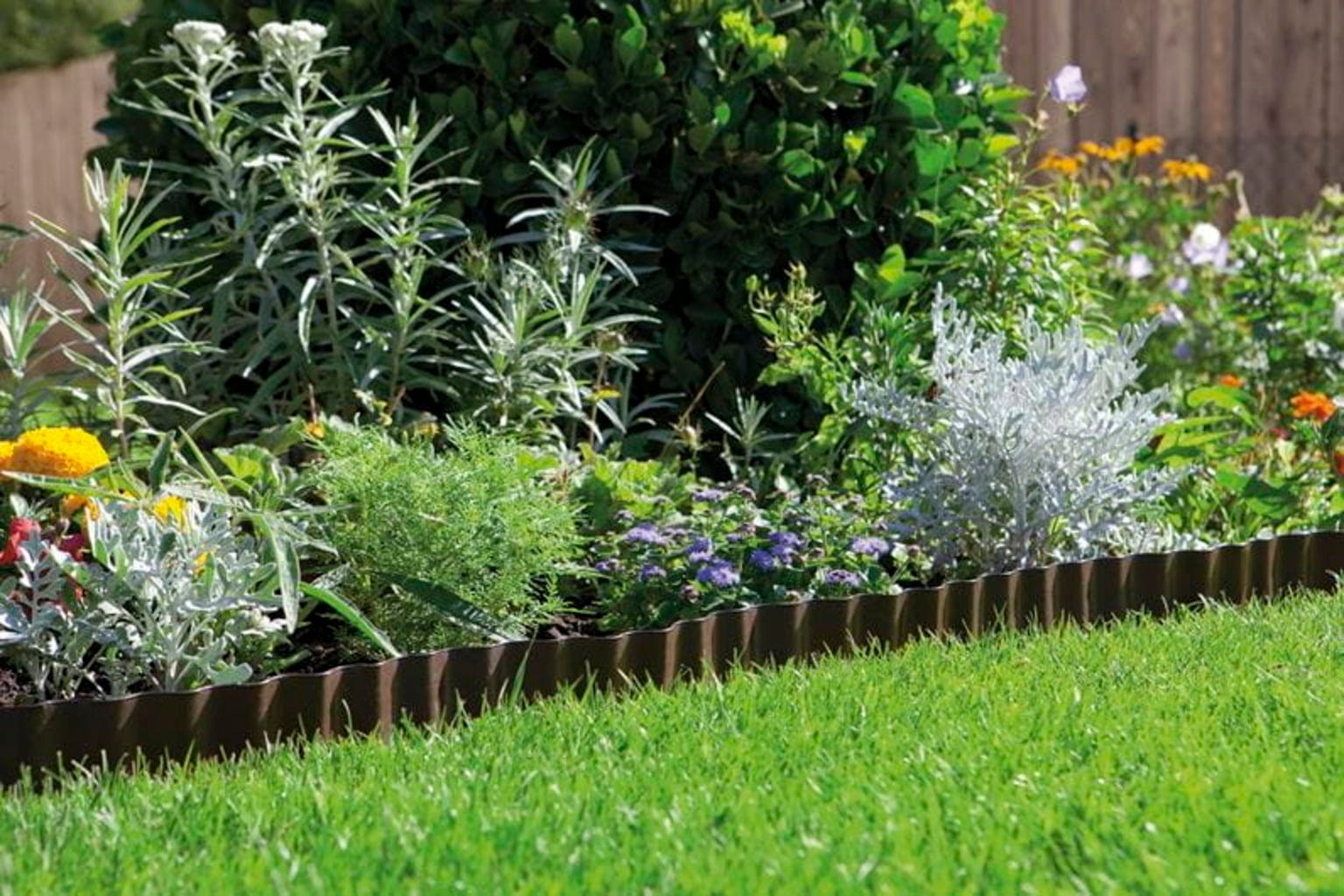 Gardena Beeteinfassung Braun, H 15cm/L 9m