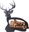  Holzaufbewahrung "Hirsch", Grau