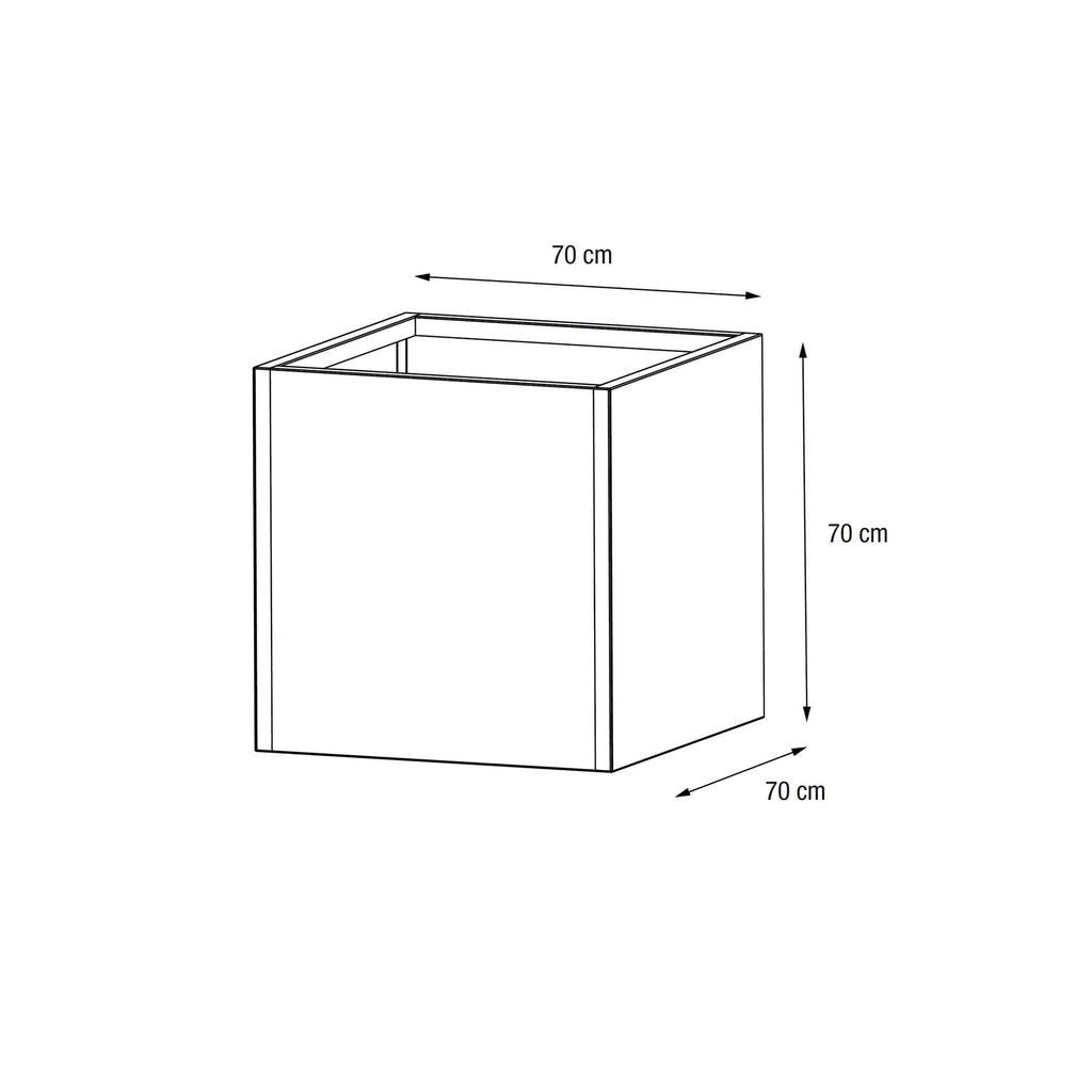  Pflanzkasten Cube 70x70x70, Anthrazit