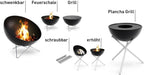  BOWL 57 Feuerschale Mit Dreibein