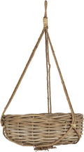  Hängekorb Rattan, H: 13 Cm Ø: 36 Cm