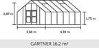 Juliana Gewächshaus Gartner - Anthrazit Mit 3 Mm ESG, 16,2 M²