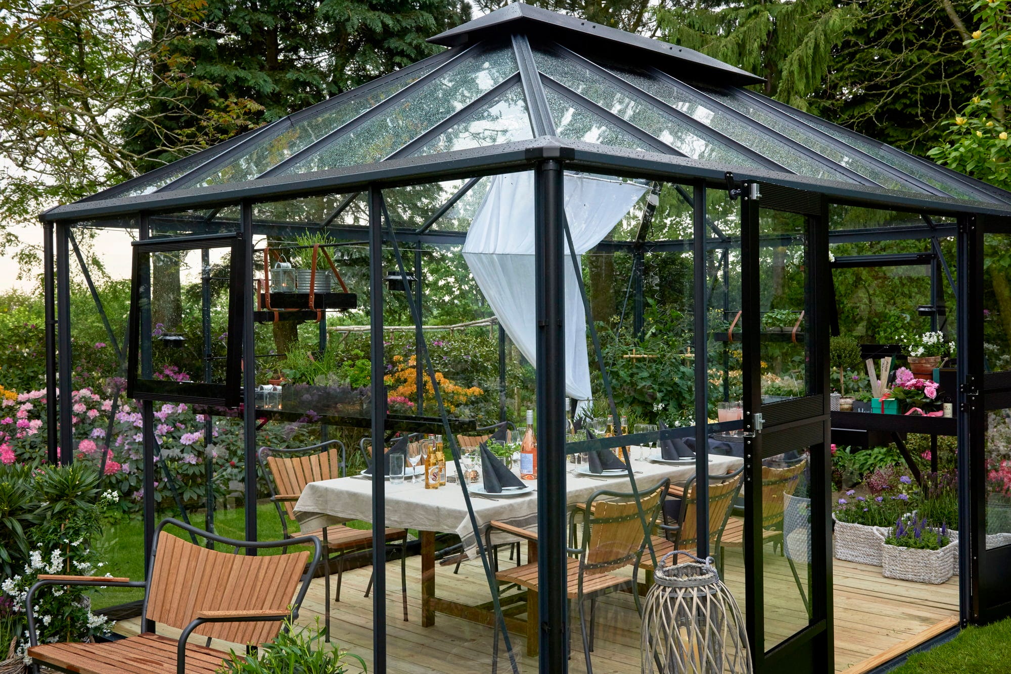 Juliana Gewächshaus Grand Oase - Anthrazit, 13 M²