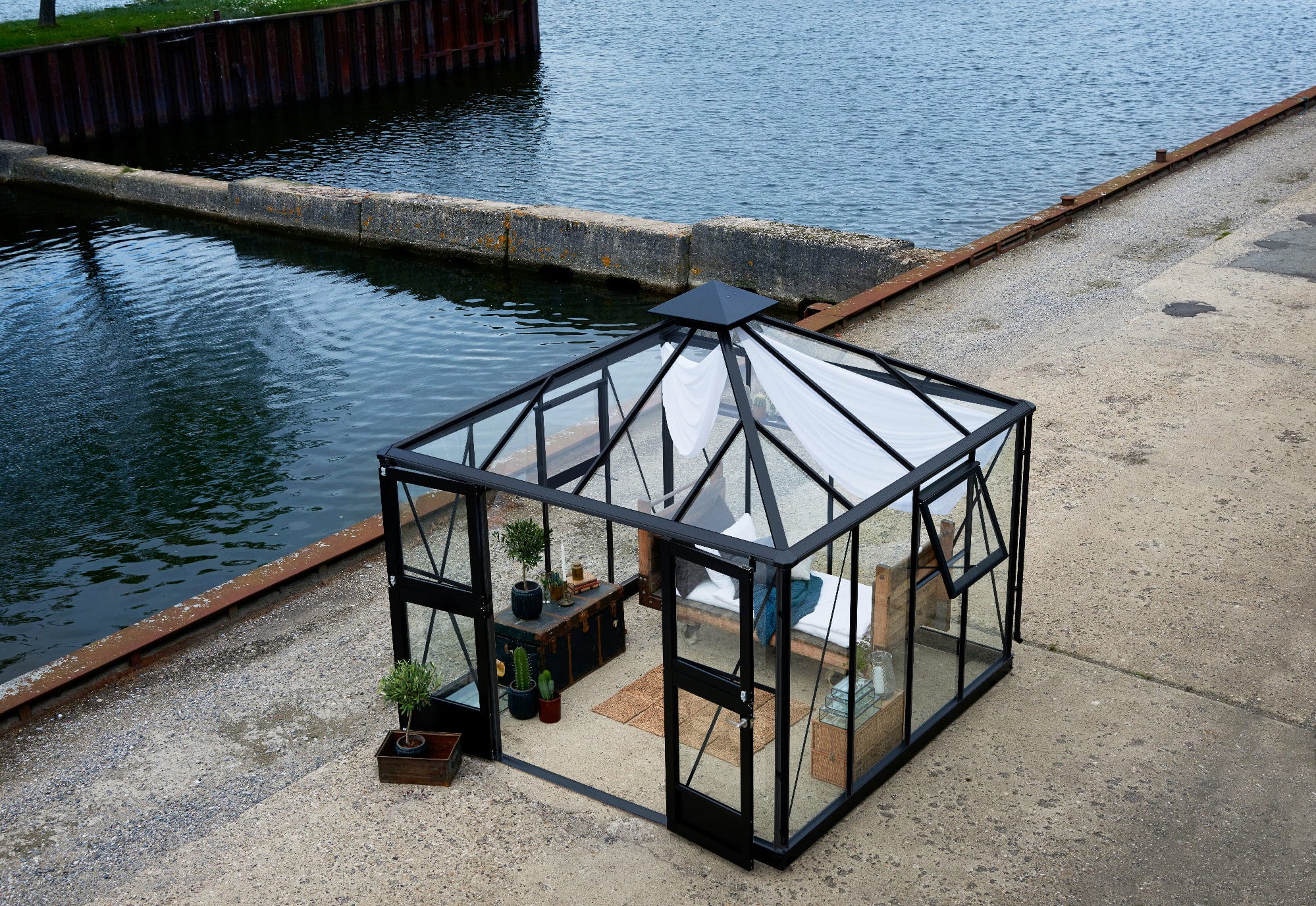 Juliana Gewächshaus Oase - Anthrazit, 8,8 M²