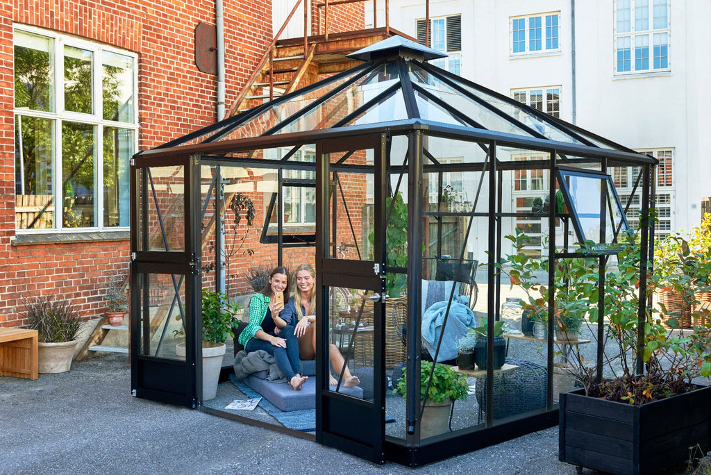 Juliana Gewächshaus Oase - Anthrazit, 8,8 M²