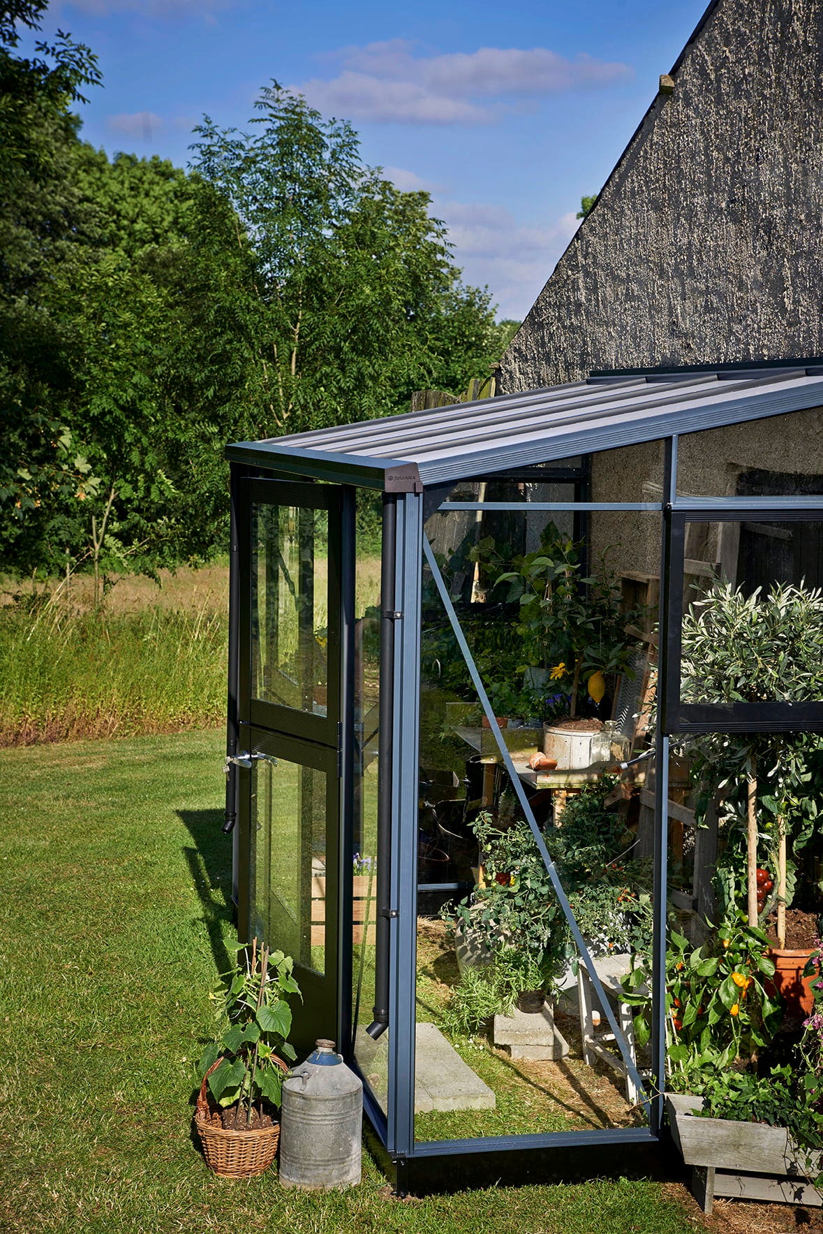 Juliana Gewächshaus Veranda - Anthrazit, 4,4 M²