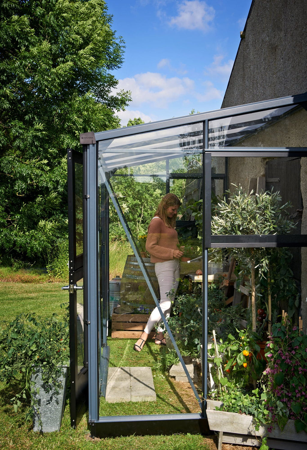 Juliana Gewächshaus Veranda - Anthrazit, 4,4 M²