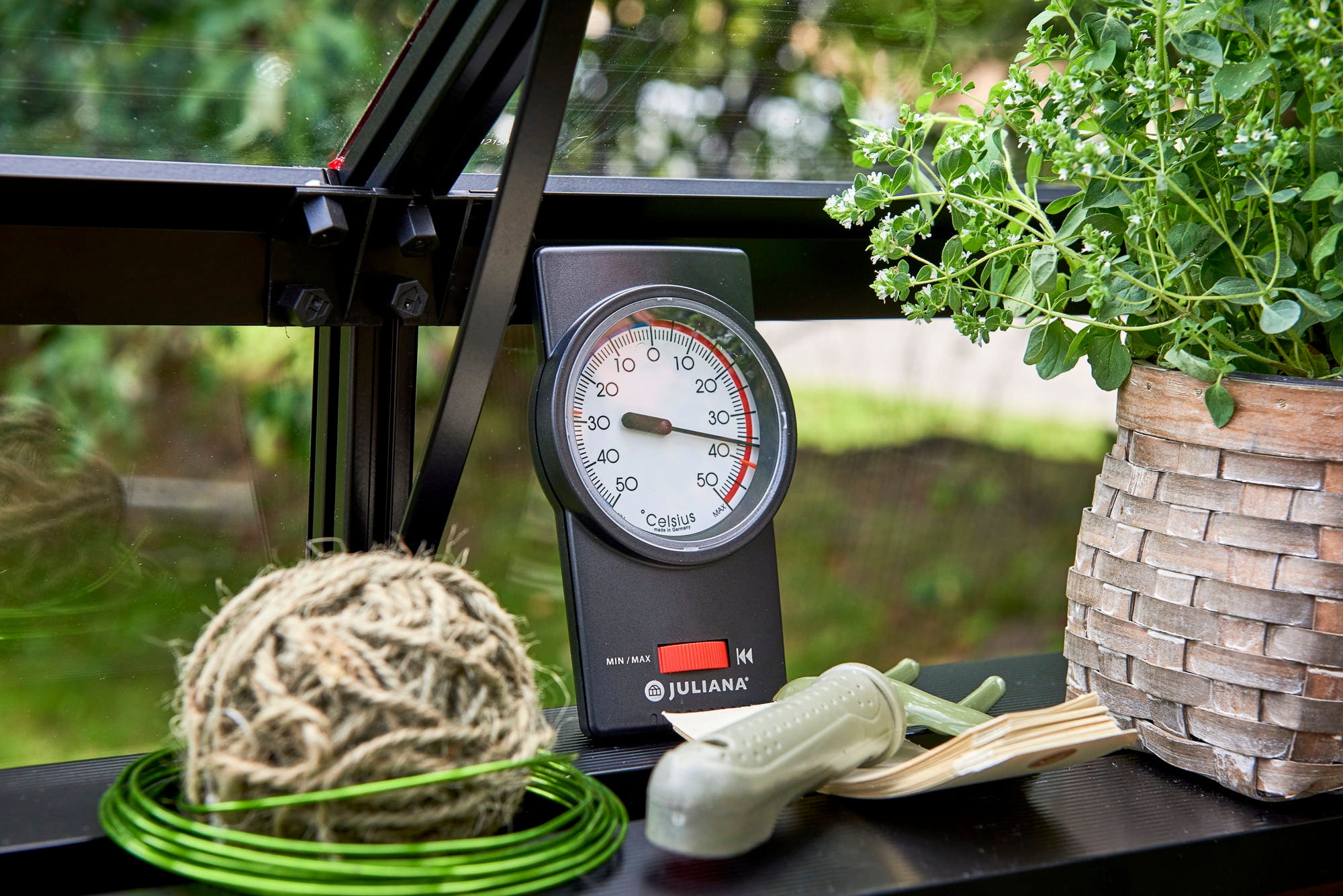 Juliana Min-Max Thermometer - Schwarz