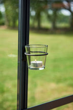 Juliana Teelichthalter Inkl. Glas -Schwarz, 2 Stück
