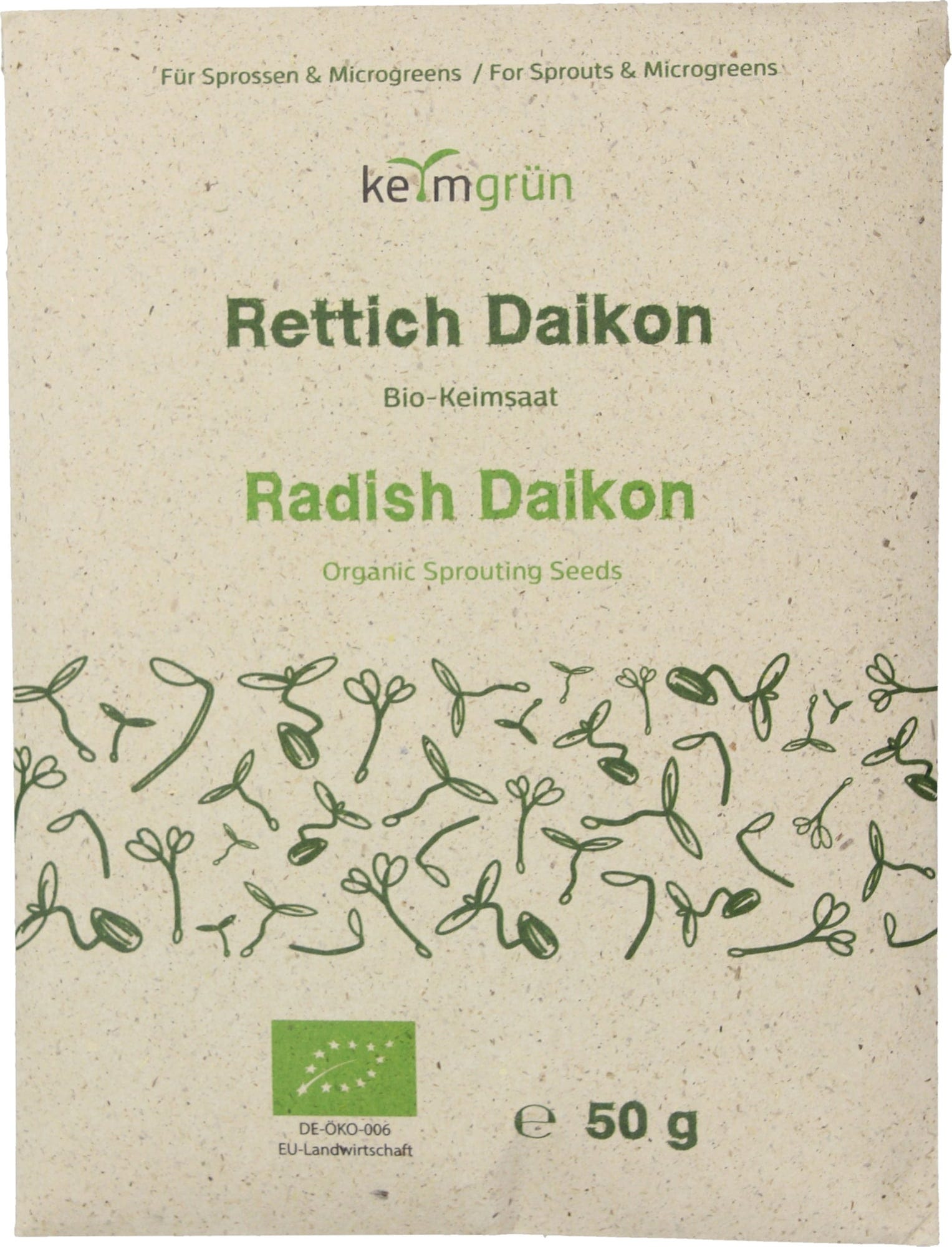  Bio-Keimsaat Rettich, 50 G