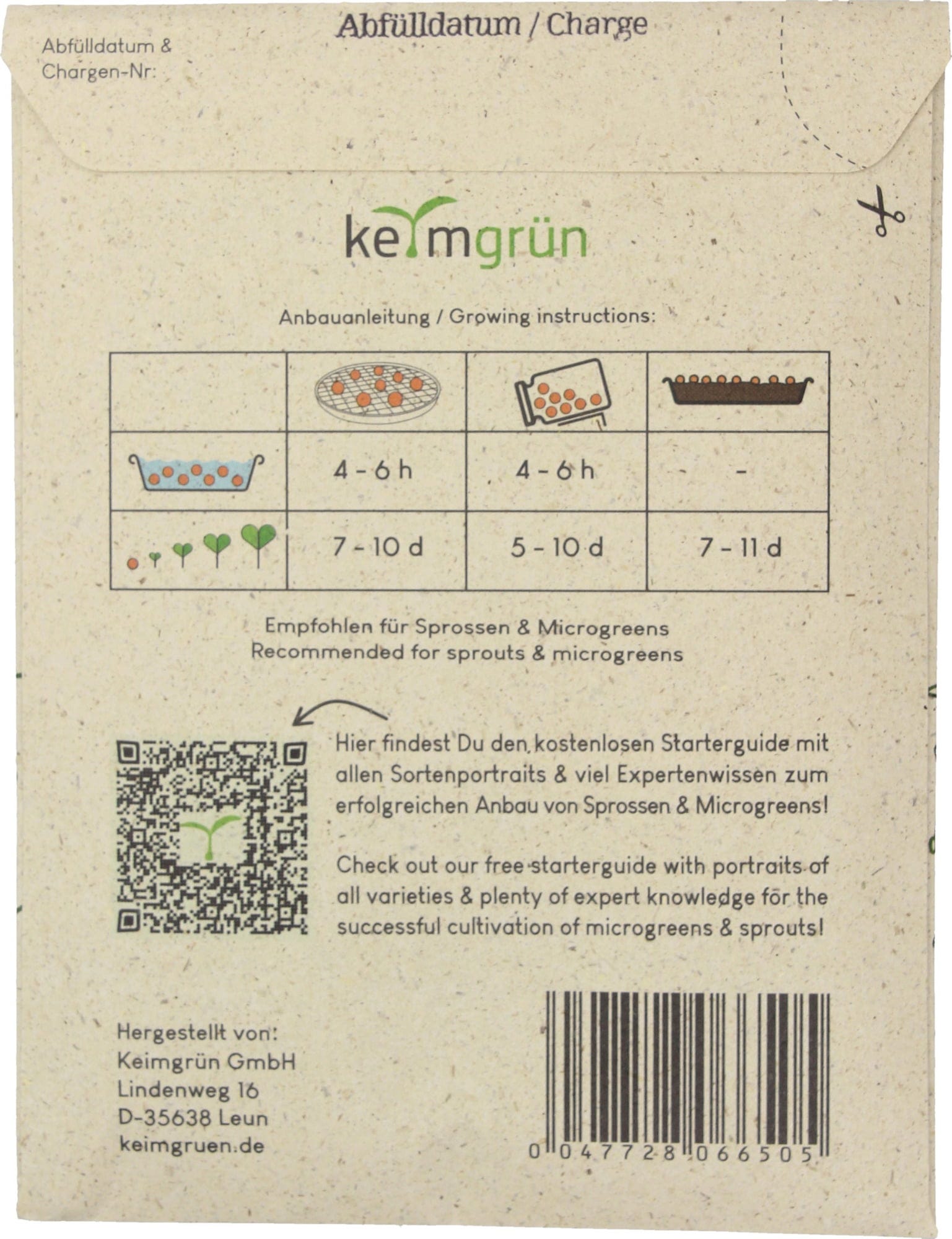  Bio-Keimsaat Rettich, 50 G