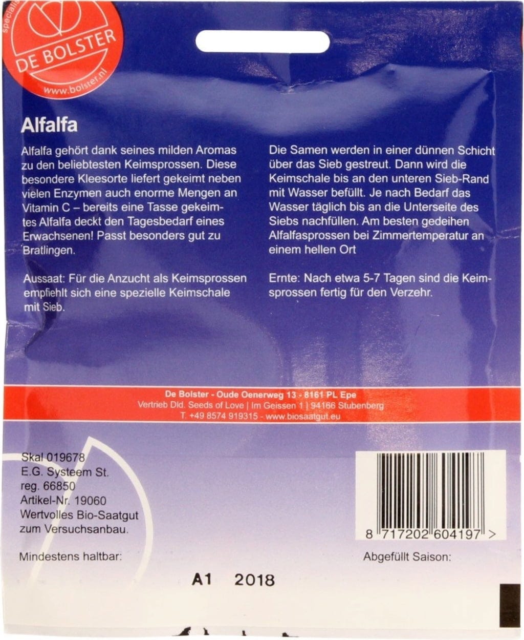  Keimsprossen "Alfalfa", 50 G