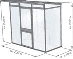  Gewächshaus "Linea" Anthrazit-grau, Typ I