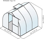  Gewächshaus "Rhodo" Pressblank, Typ III