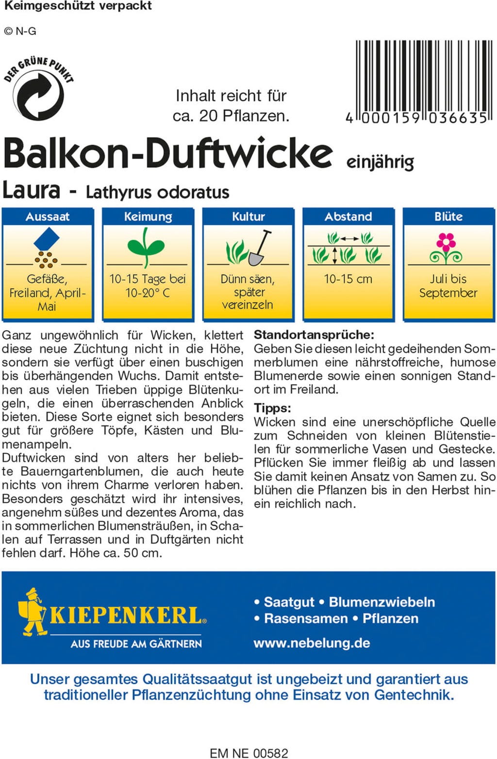  Balkon-Wicken "Laura"