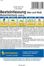  Beeteinfassungsmischung Blau/Weiß - Saatbänder