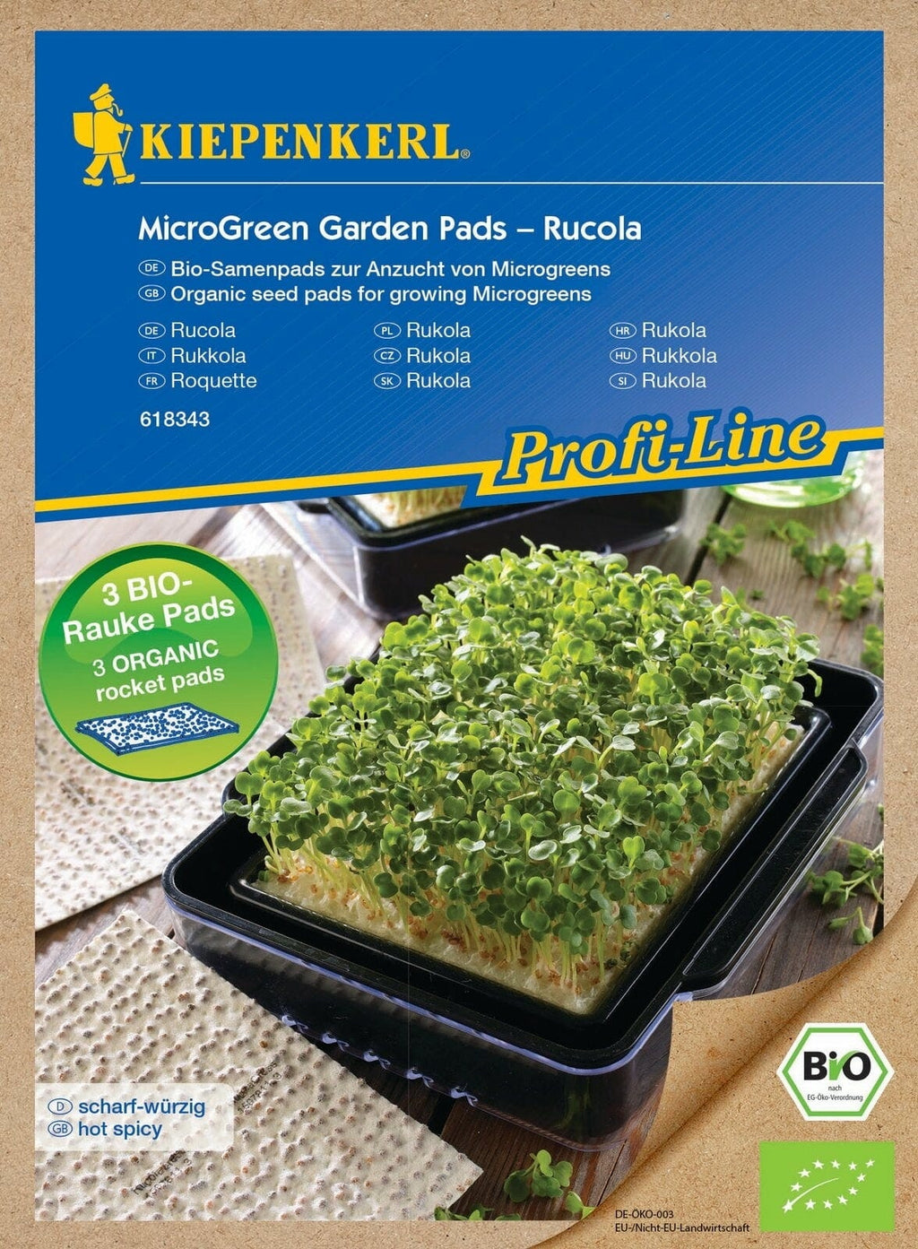  Bio Microgreen Pads Rucola, Nachfüllpad