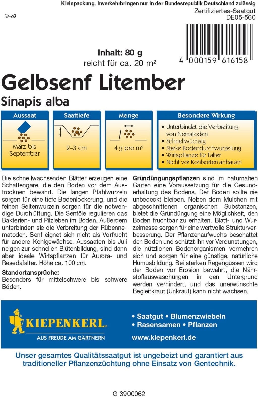  Gelbsenf, 80 G
