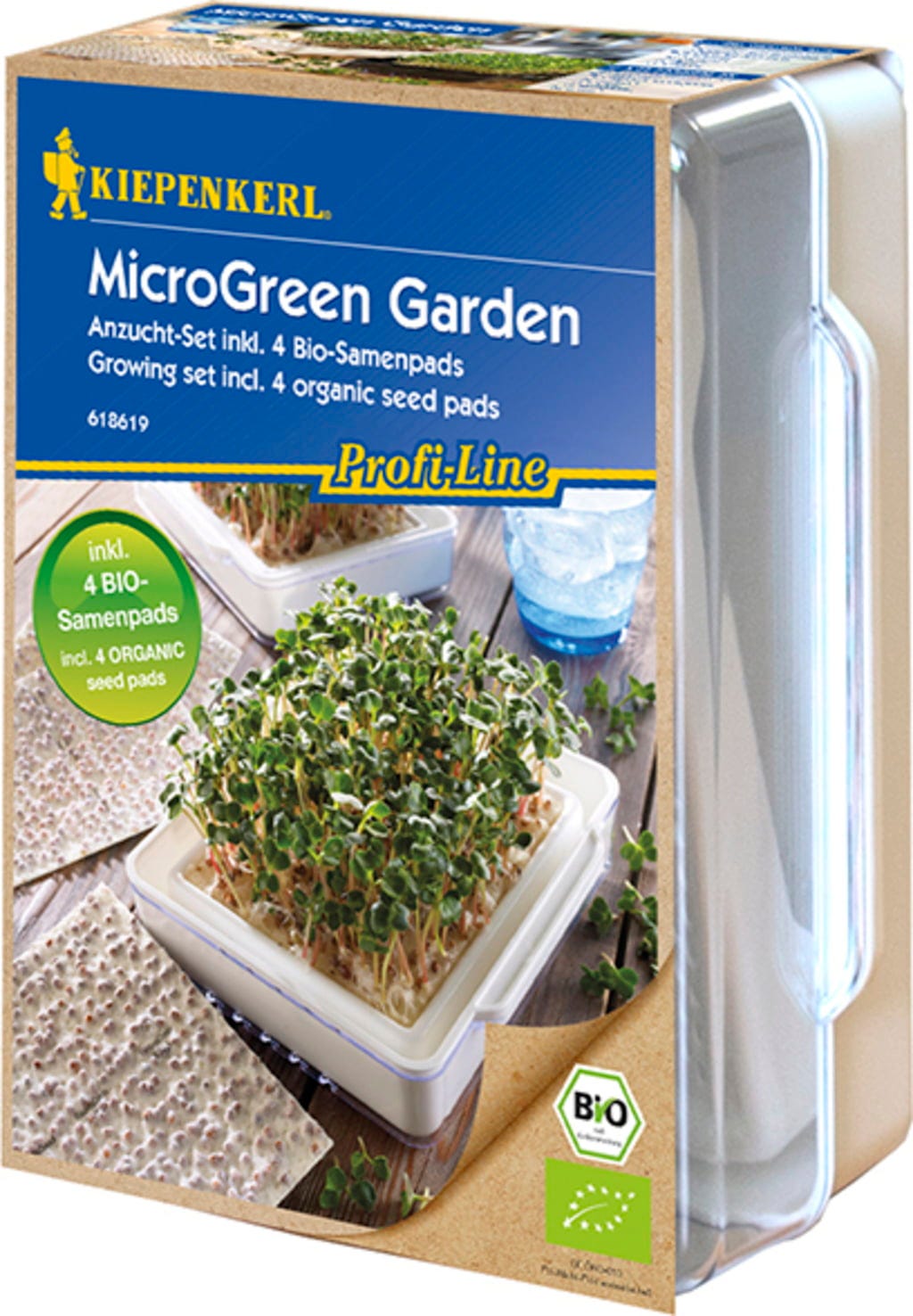  Keimsprossen MicroGreen Garden Starter Set Inkl. 4 BIO Samenpads